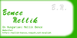 bence mellik business card
